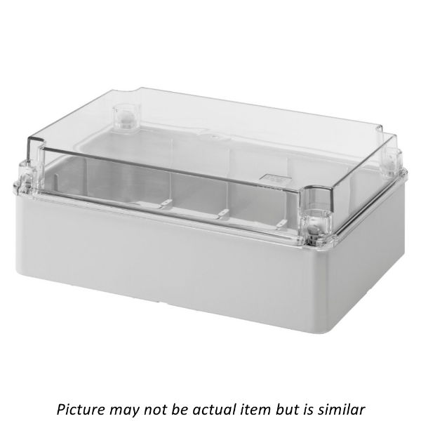 GEWISS 300H x 220W x 120D Plastic Junction Box with Transparent Lid (IP56)