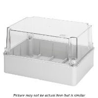 GEWISS 150H x 110W x 140D Plastic Junction Box with Transparent Lid (IP56)