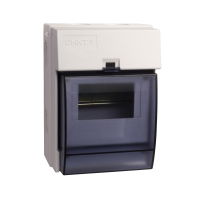 5 Module MCB Consumer Unit IP65 with Clear Drop Dow Lid