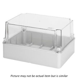 GEWISS 190H x 140W x 140D Plastic Junction Box with Transparent Lid (IP56)