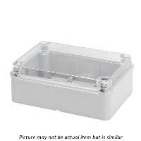 GEWISS 190H x 140W x 70D Plastic Junction Box with Transparent Lid (IP56)