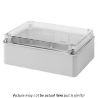GEWISS 240H x 190W x 90D Plastic Junction Box with Transparent Lid (IP56)