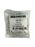 Partex Cable Marker White/Black 'W' (pack of 200)